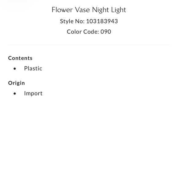Free People Flower Vase Night Light - Picture 4 of 4